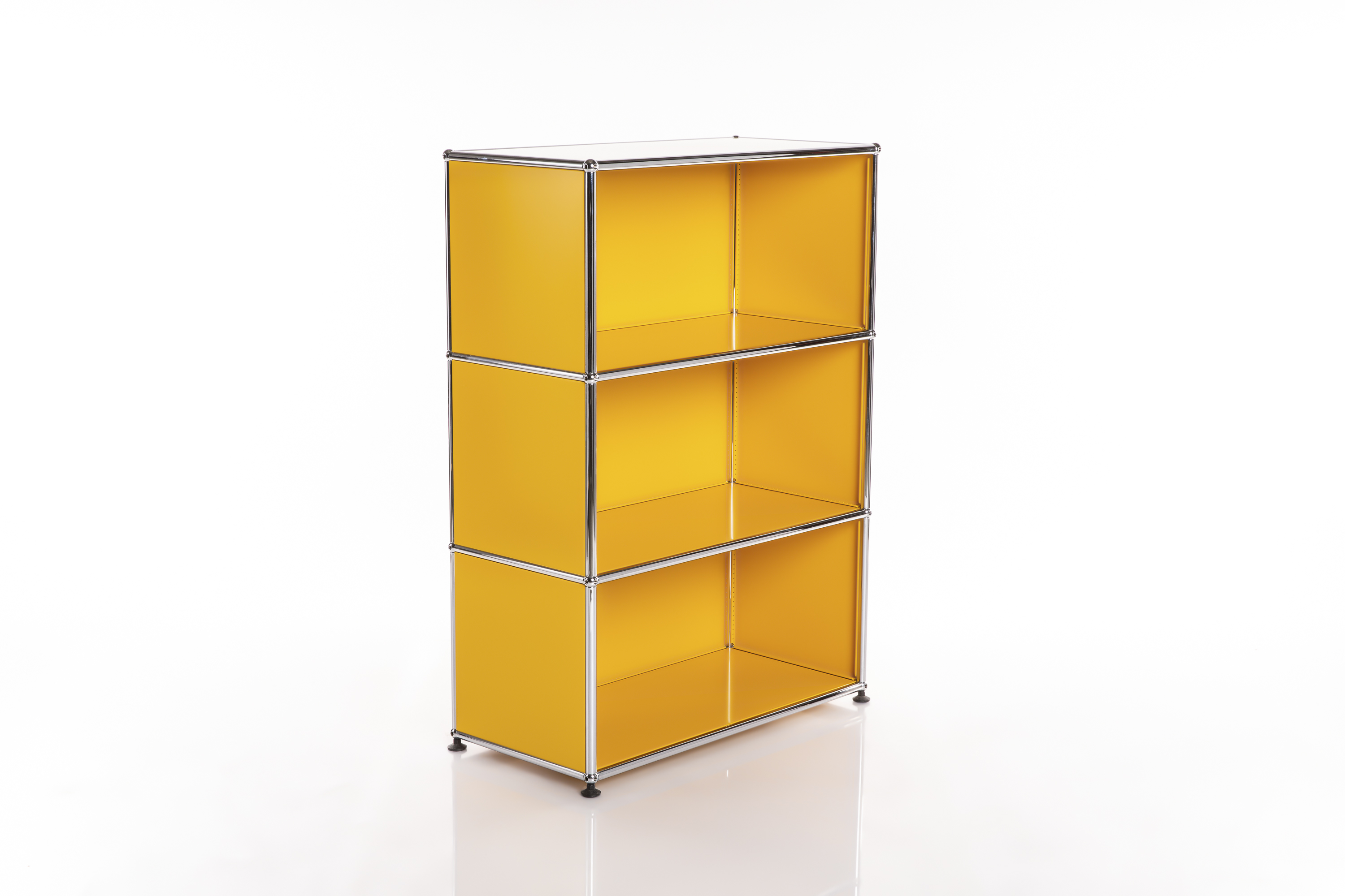 Neuwertiges USM Regal 1x3 35 Gelb