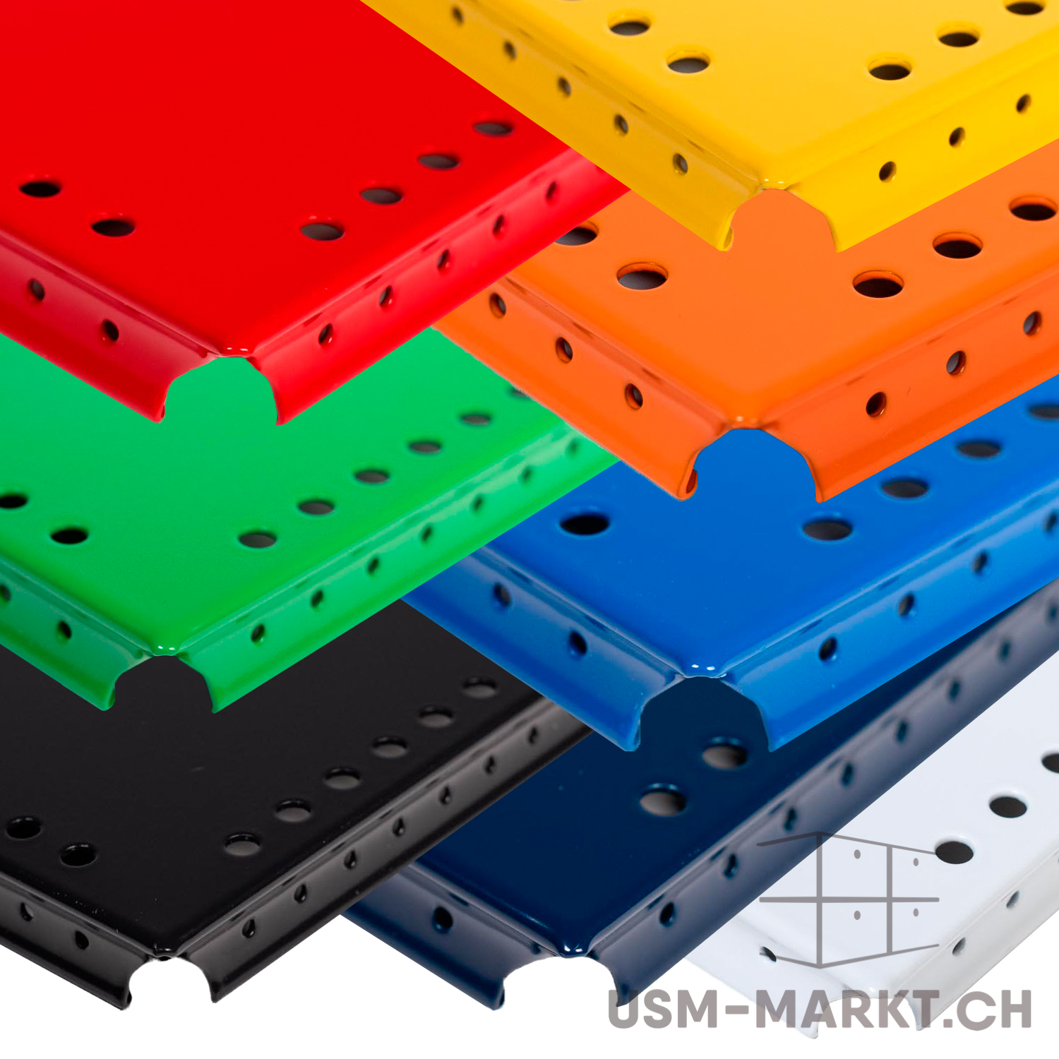 USM Haller Metallelement gelocht 500x350