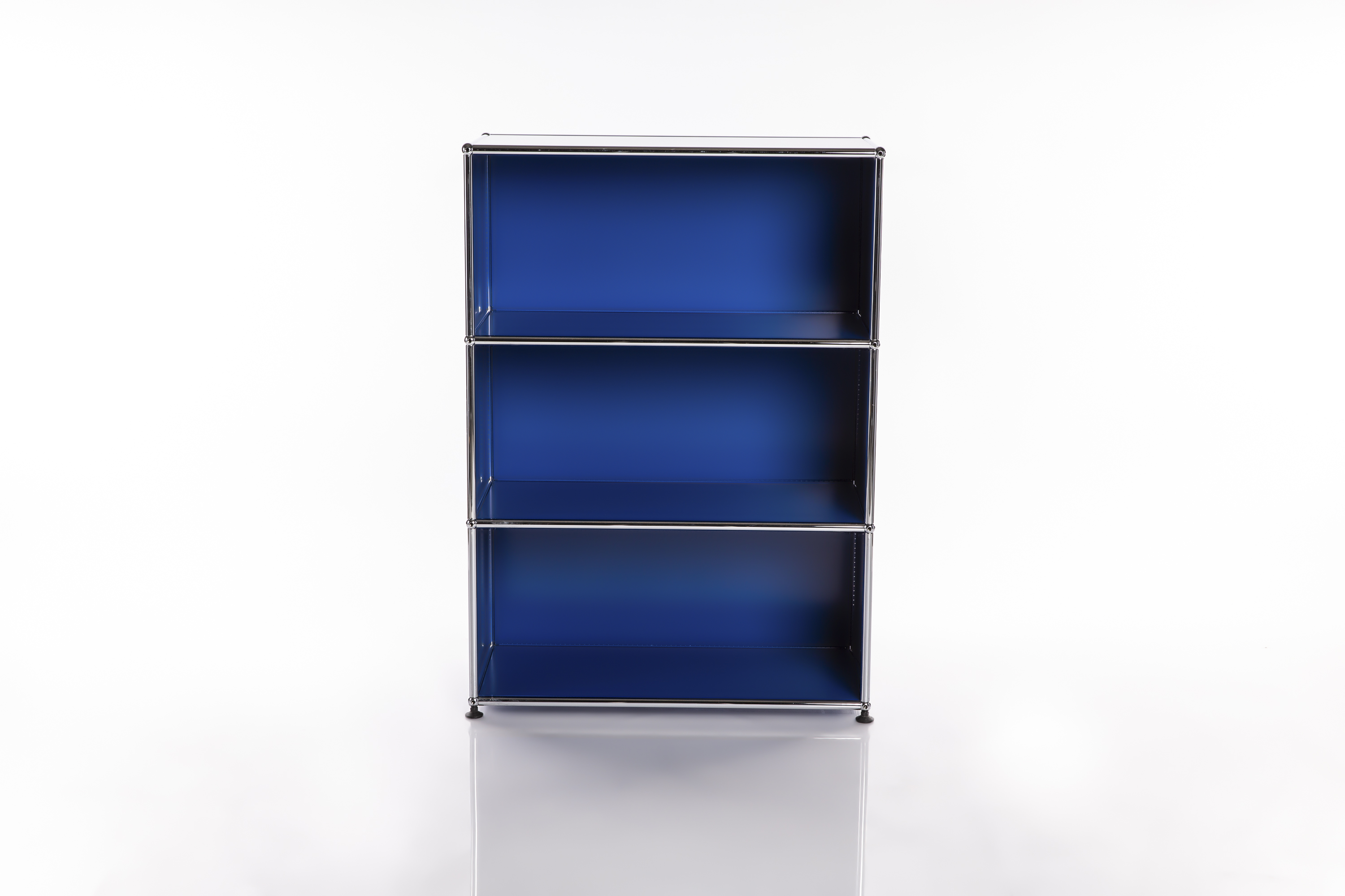 Neuwertiges USM Regal 1x3 35 Enzianblau