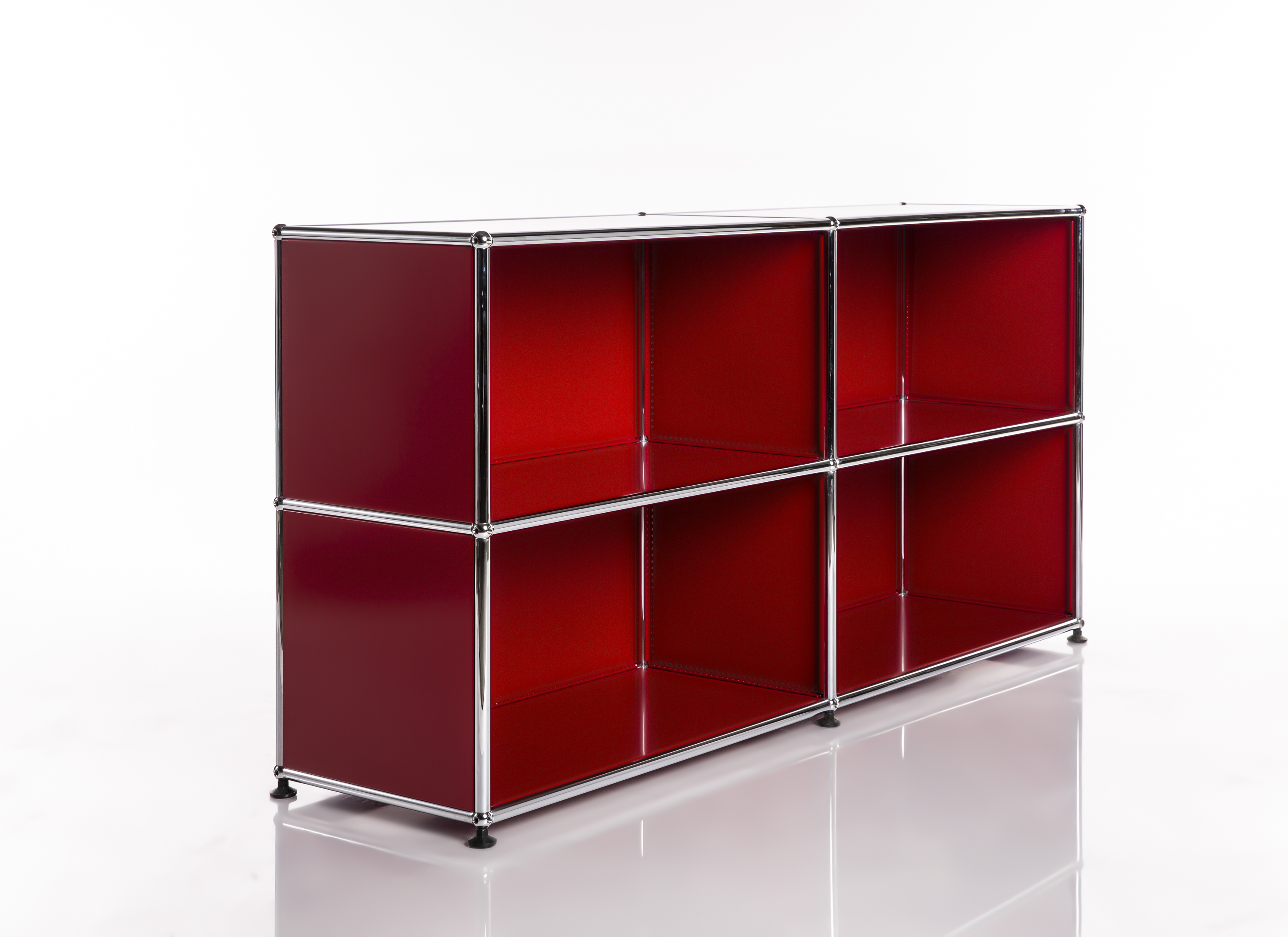 Neuwertiges USM Regal 2x2 35 Rot